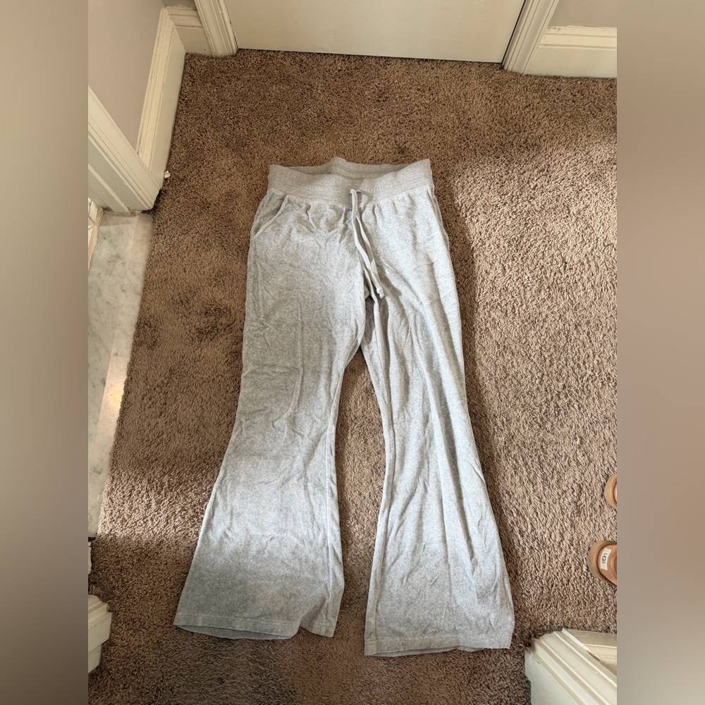Wideleg velour aerie sweatpants
